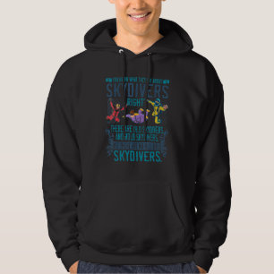 Skydiving Freefly Parachuting Jumping No Old Bold Hoodie