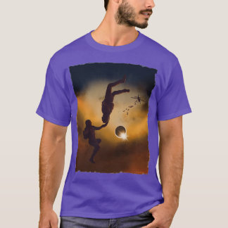 Skydiving freeflyers during solar eclipse T-Shirt