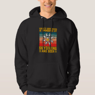 Skydiving Good Mood Sponsored By Skydiving And Bee Hoodie