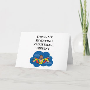 skydiving holiday card