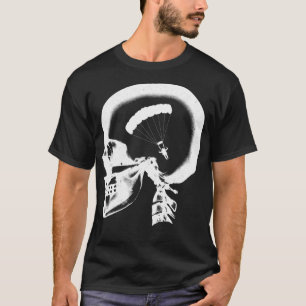 Skydiving In My Brain Base Jump Parachuting Xray T-Shirt