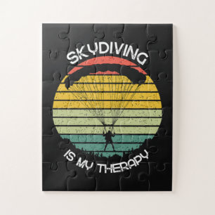 Skydiving Is My Therapy Jigsaw Puzzle
