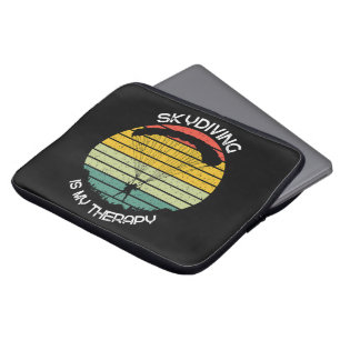 Skydiving Is My Therapy Laptop Sleeve