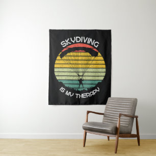 Skydiving Is My Therapy Tapestry