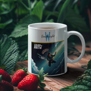 Skydiving Leap of Faith Coffee Mug