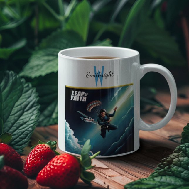 Skydiving Leap of Faith Coffee Mug (Creator Uploaded)
