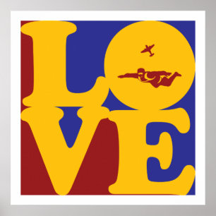 Skydiving Love Poster