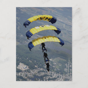 Skydiving Parachutes Postcard