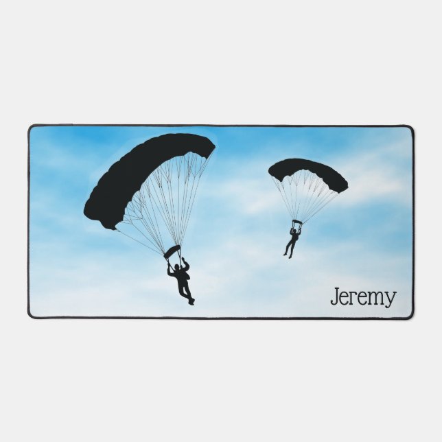 Skydiving Parachuting Design Desk Mat (Front)