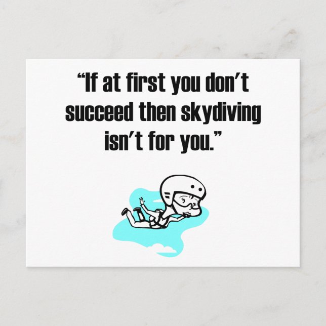 Skydiving Postcard (Front)