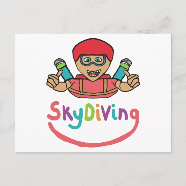 Skydiving Postcard (Front)