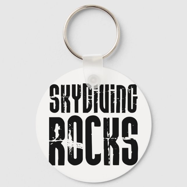 Skydiving Rocks Key Ring (Front)