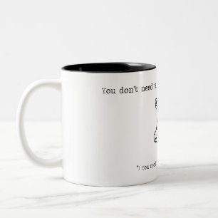 Skydiving Rule Two-Tone Coffee Mug