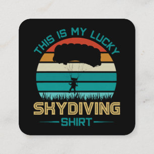 Skydiving School Portland Square Business Card