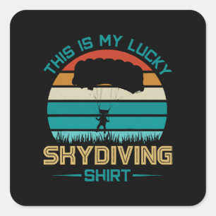 Skydiving School Portland Square Sticker