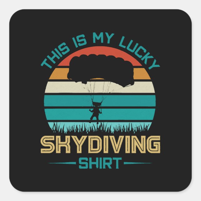 Skydiving School Portland Square Sticker (Front)
