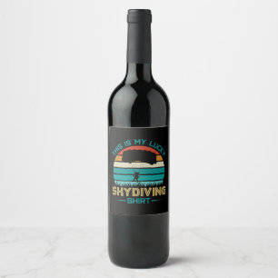 Skydiving School Portland Wine Label