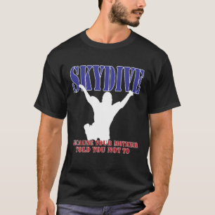 Skydiving Shirt Silhouette (Dark)