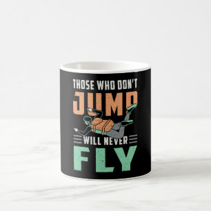 Skydiving Skydive Jump Skydiver Retro Funny Gift Coffee Mug