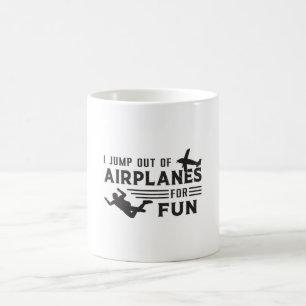 Skydiving Skydive Skydiver Jump Plane Gift Idea Coffee Mug