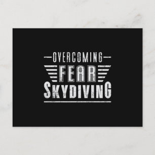 Skydiving Skydive Skydiver Plane Jump Funny Gift Postcard