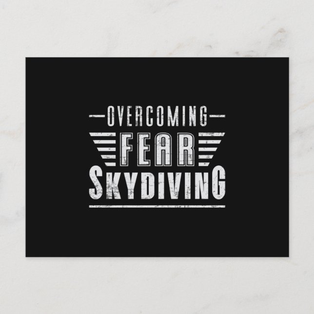 Skydiving Skydive Skydiver Plane Jump Funny Gift Postcard (Front)