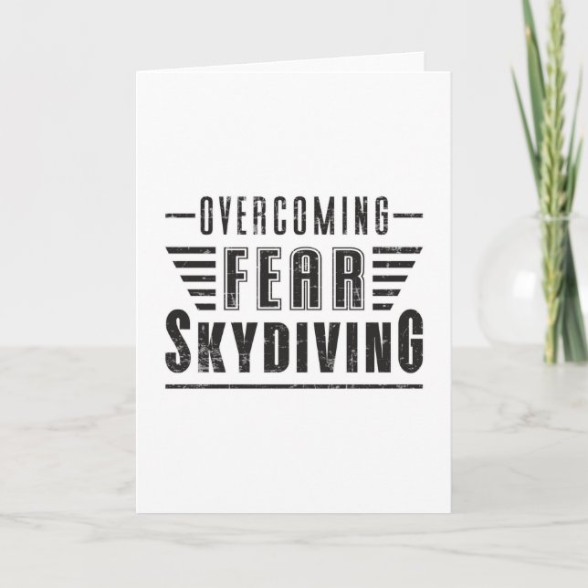 Skydiving Skydive Skydiver Plane Jump Gift Idea Card (Front)