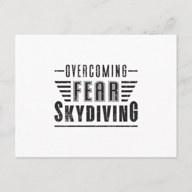 Skydiving Skydive Skydiver Plane Jump Gift Idea Postcard (Front)