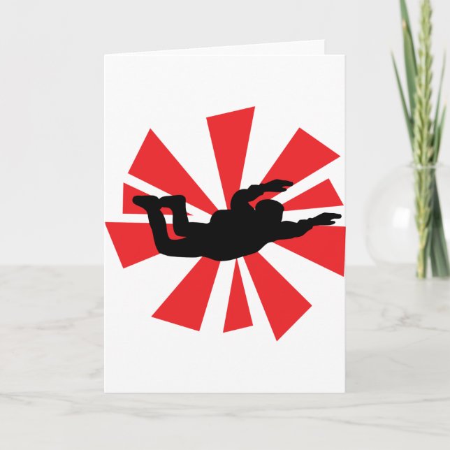 skydiving skydiver icon card (Front)