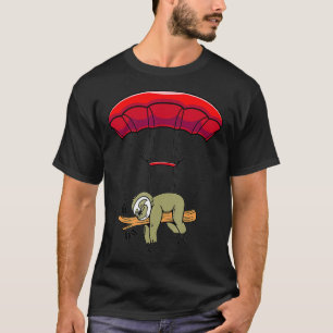 Skydiving Sloths Funny Sloth Skydiver Parachuting T-Shirt