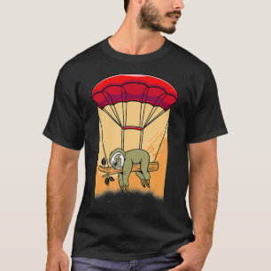 Skydiving Sloths Funny Sloth Skydiver Parachuting  T-Shirt