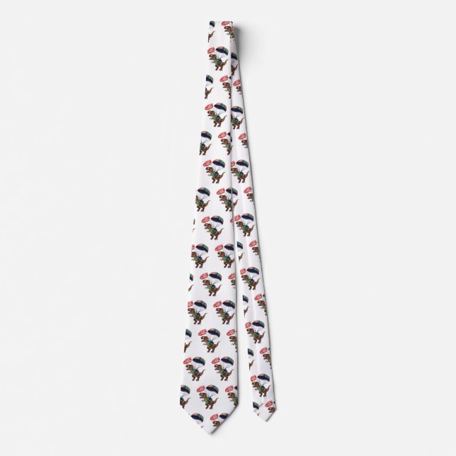 Skydiving T-Rex  Tie (Front)