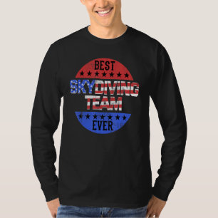 Skydiving Team Independence Day Patriotic Skydiver T-Shirt