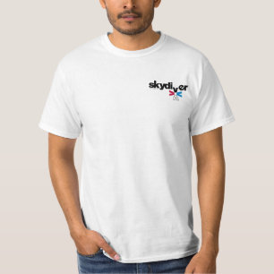 SKYDIVING Theme Park Warning Sign T-Shirt