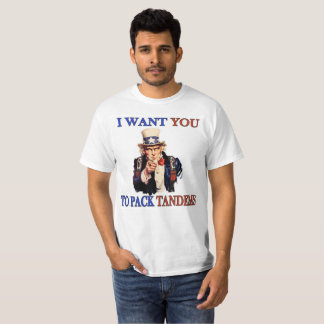 Skydiving Uncle Sam "I want you to pack tandems" T-Shirt