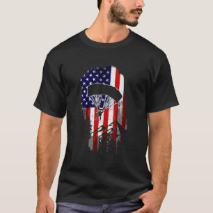 Skydiving USA American Flag Patriotic Skydiver Jul T-Shirt