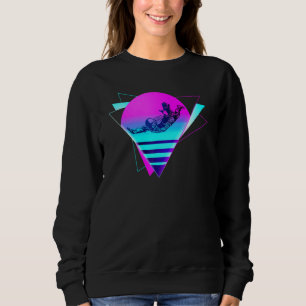 Skydiving Vaporwave Retro Vintage Sweatshirt