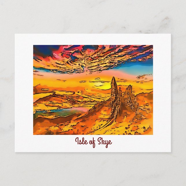 Skye old man of storr Scotland   Postcard (Front)