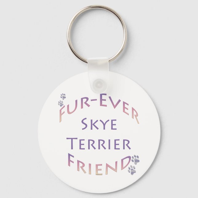 Skye Terrier Furever Friend Key Ring (Front)