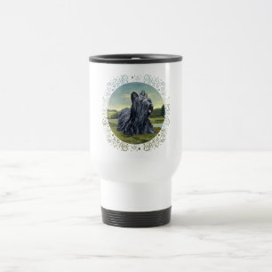 Skye Terrier in Landscape Travel Mug