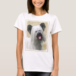 Skye Terrier Painting - Cute Original Dog Art T-Shirt