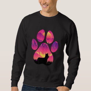 Skye Terrier Paw Mom Dad Dog Women Men Sweatshirt