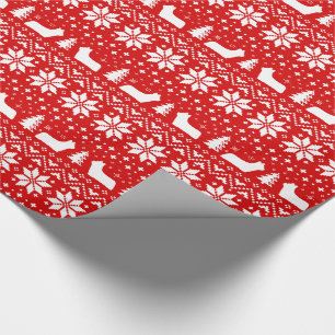 Skye Terrier Silhouettes Dogs Christmas Holiday Wrapping Paper