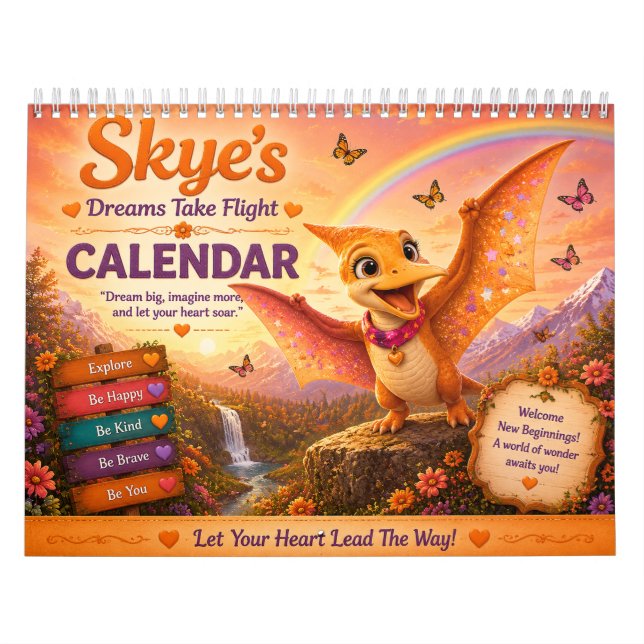 Skye's Dreams Take Flight Calendar (Cover)