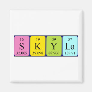 Skyla periodic table name magnet