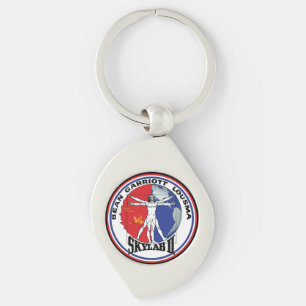 Skylab 2 Vitruvian Man Mission Patch Logo Key Ring