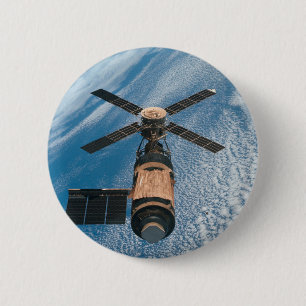 Skylab Space Station 6 Cm Round Badge