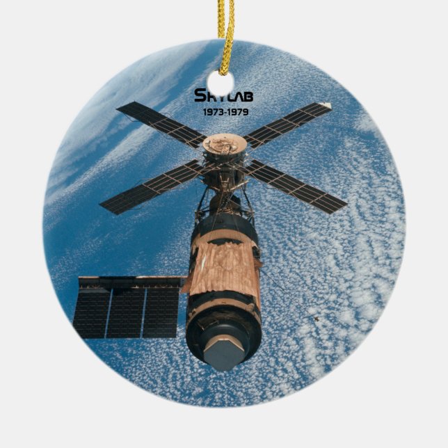 Skylab Space Station Ceramic Ornament (Front)
