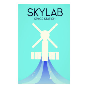 Skylab Space Station Space Art Photo Print