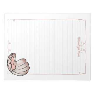 Skylar Scallop Lined  Notepad